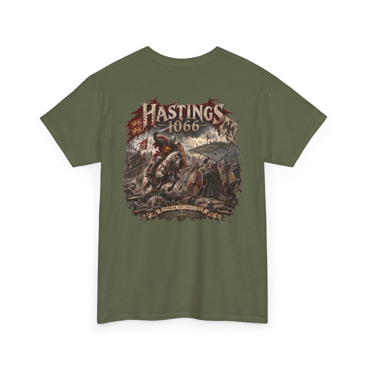 Hastings 1066 Battle Scene T-Shirt — Norman Conquest