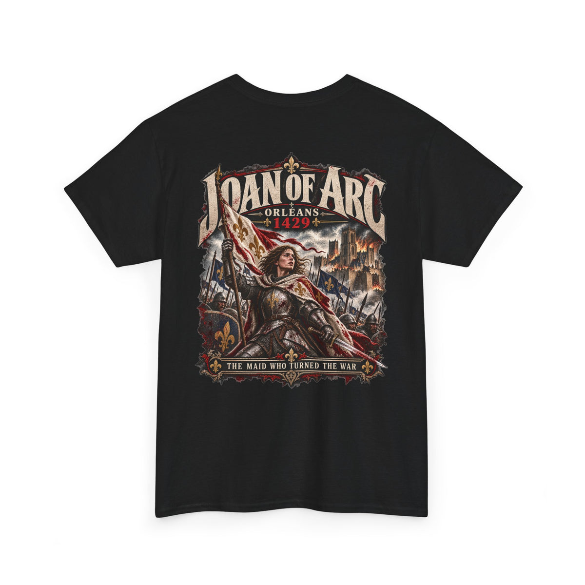 Joan of Arc medieval history T-shirt product mock-up