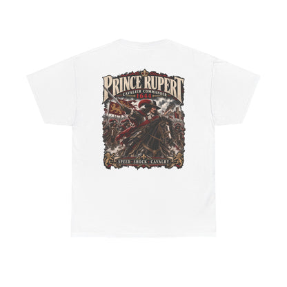 Prince Rupert English Civil War cavalry T-shirt product mock-up