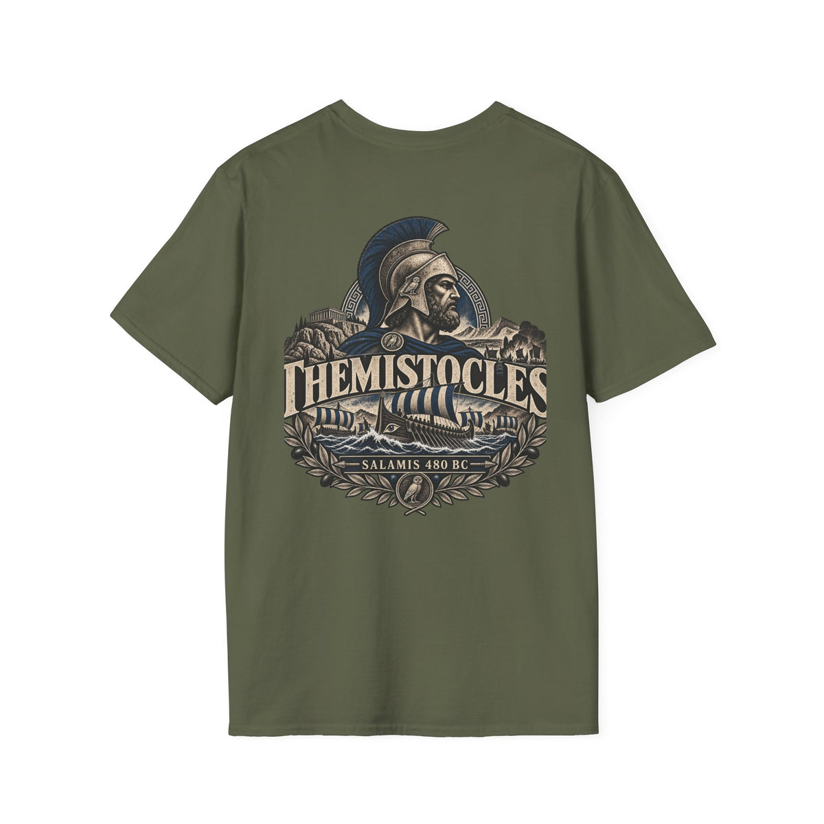 Themistocles Spartan Warrior T-Shirt Iron Regiment historical T-shirt image 12