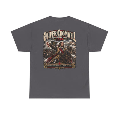 Oliver Cromwell New Model Army history T-shirt product mock-up