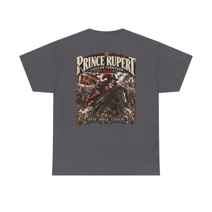 Prince Rupert English Civil War cavalry T-shirt product mock-up