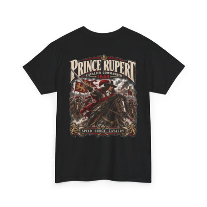 Prince Rupert English Civil War cavalry T-shirt product mock-up