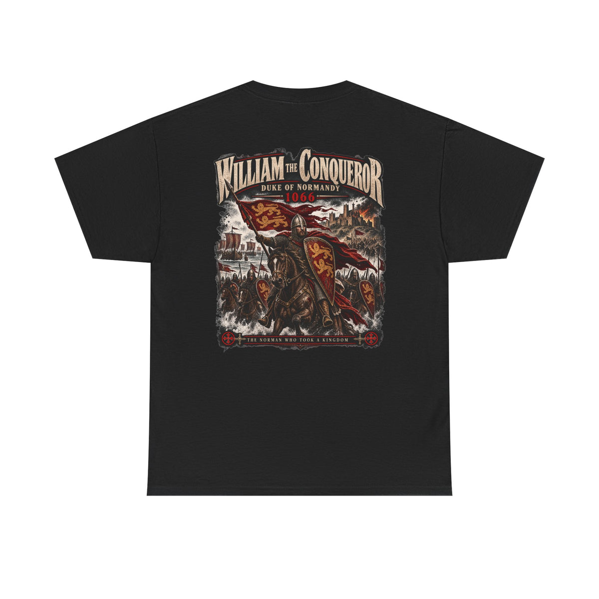 William the Conqueror Norman Conquest history T-shirt product mock-up