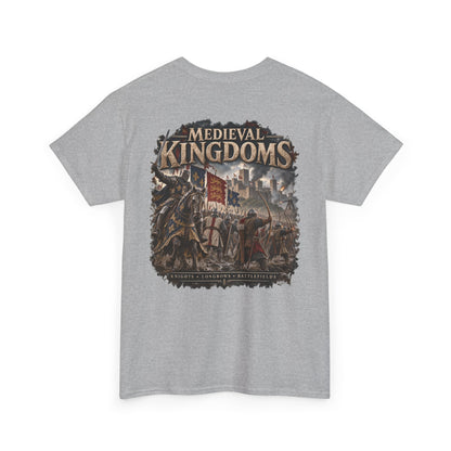 Medieval Kingdoms T-Shirt — Knights, Crowns & Battlefields