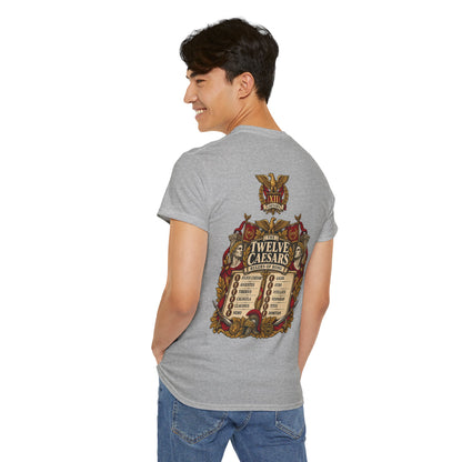 Twelve Caesars Roman history list T-shirt – Iron Regiment