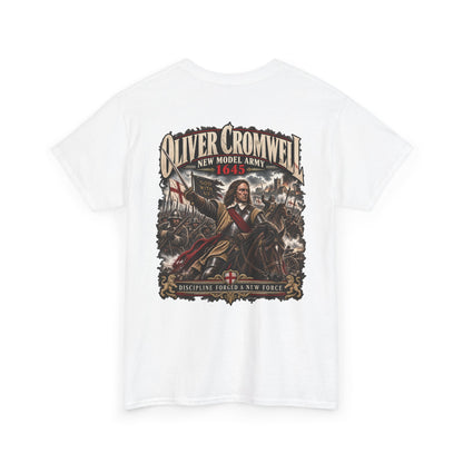 Oliver Cromwell New Model Army history T-shirt product mock-up
