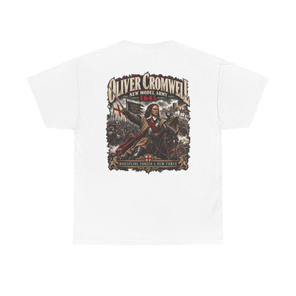 Oliver Cromwell New Model Army history T-shirt product mock-up