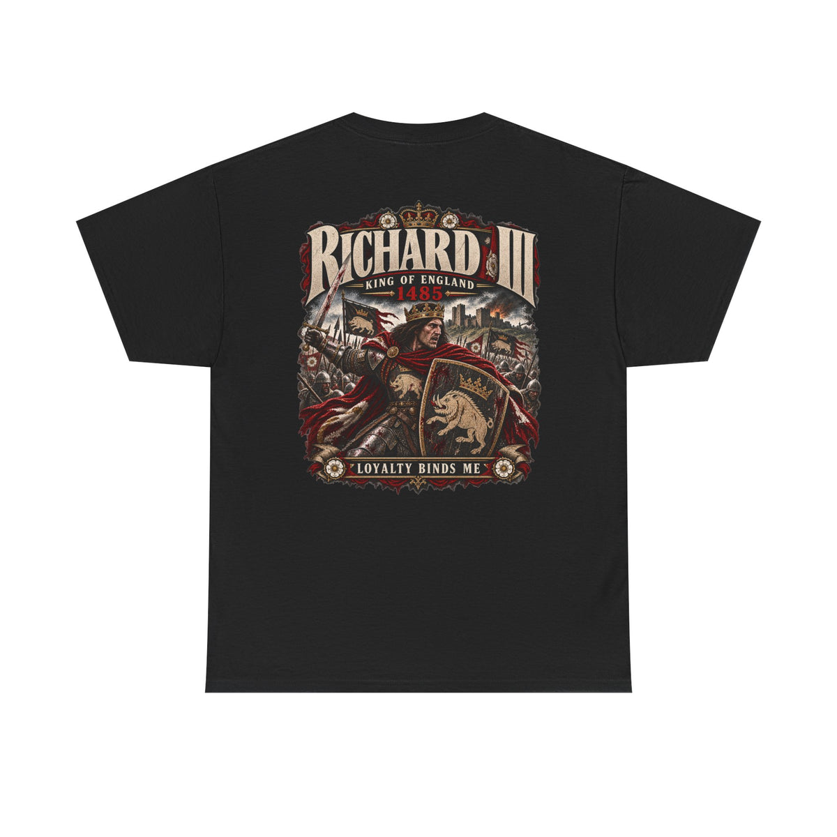 Richard III medieval history T-shirt product mock-up