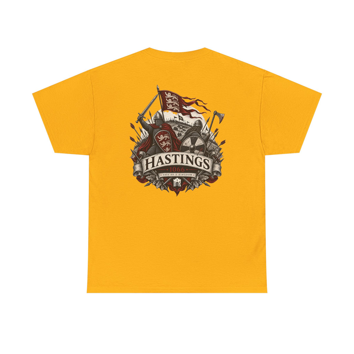Battle of Hastings 1066 medieval history T-shirt product mock-up
