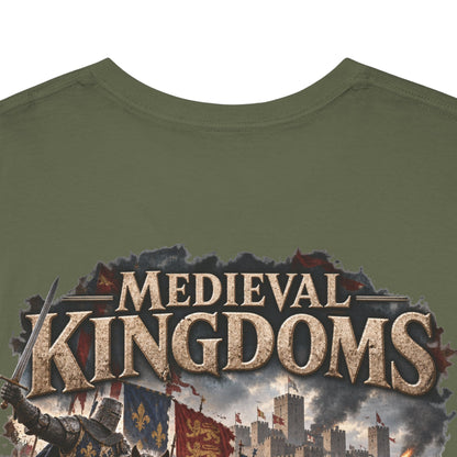 Medieval Kingdoms T-Shirt — Knights, Crowns & Battlefields