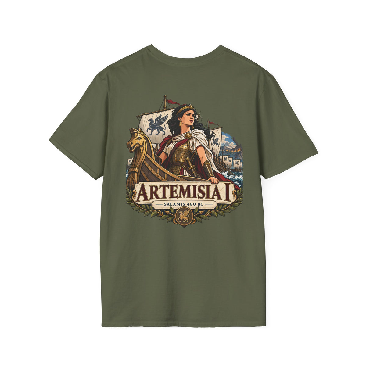 Artemisia I Naval Commander Graphic T-Shirt Iron Regiment historical T-shirt image 12