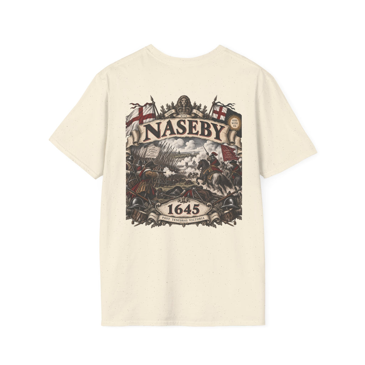 Naseby 1645 Battle Graphic T-Shirt Iron Regiment historical T-shirt image 10