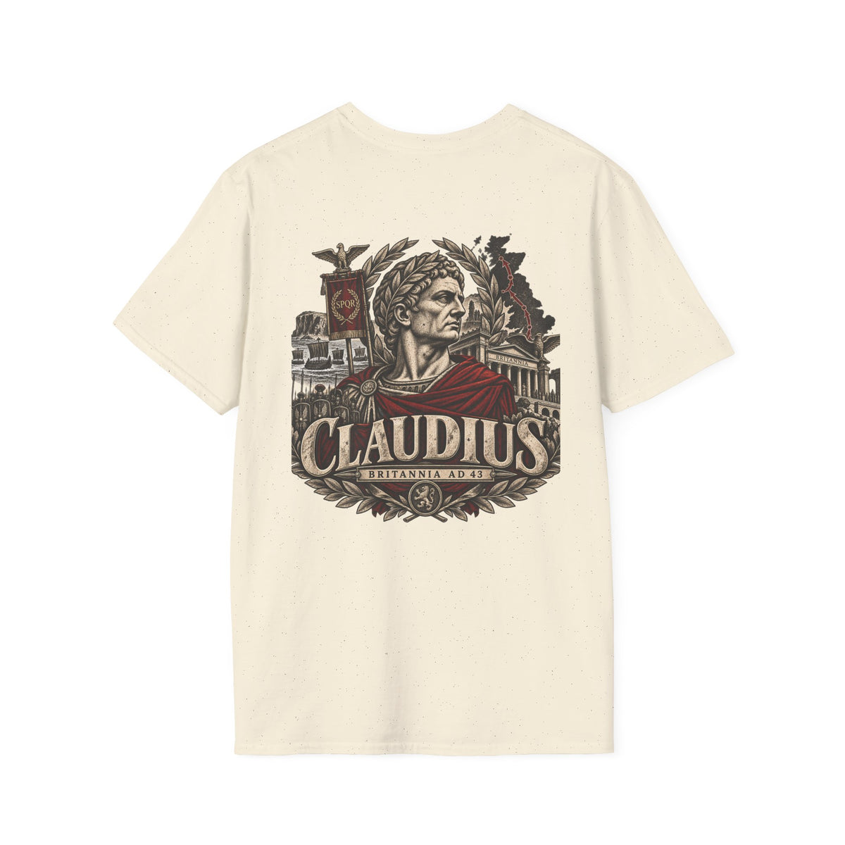 Claudius Roman Emperor T‑Shirt Iron Regiment historical T-shirt image 6