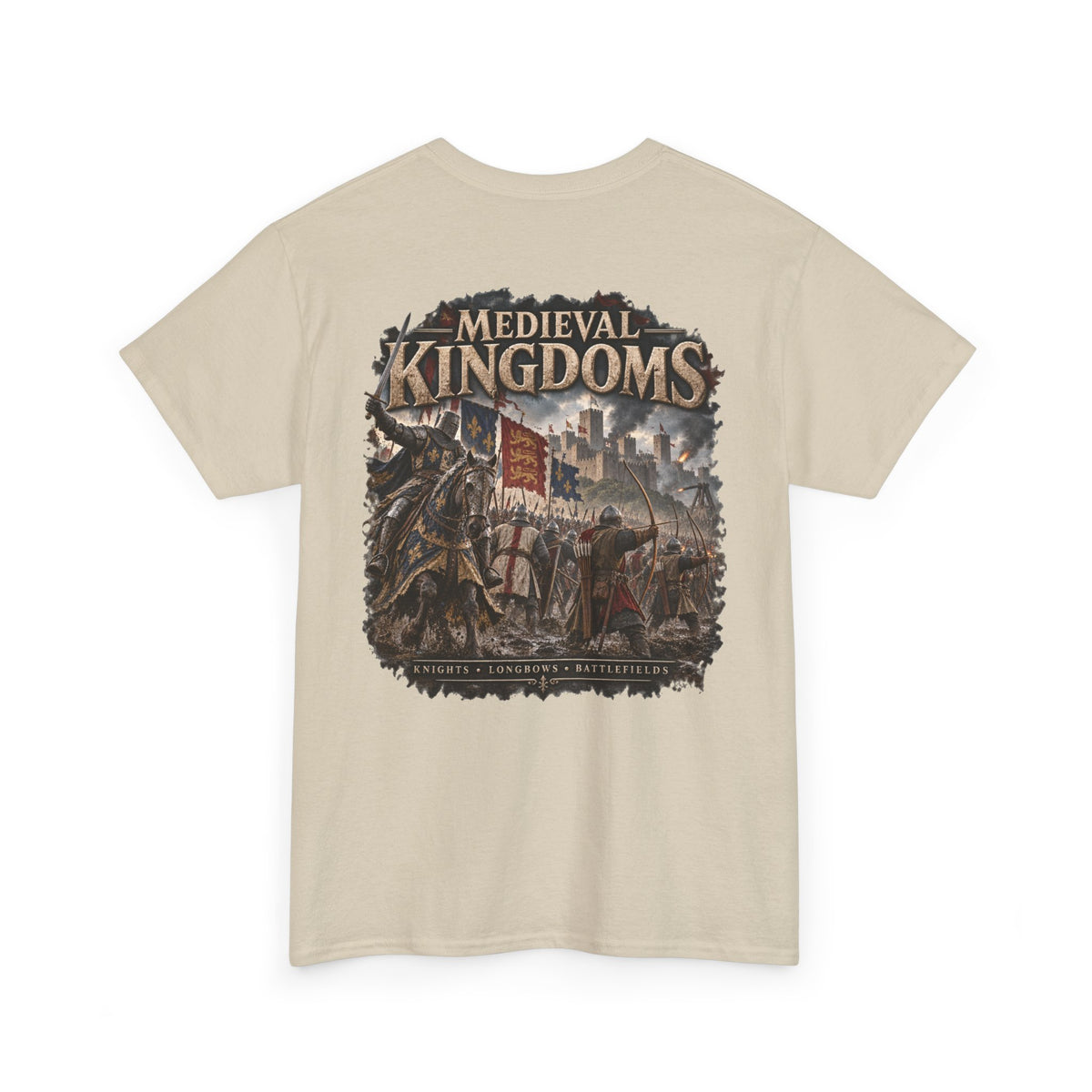 Medieval Kingdoms T-Shirt — Knights, Crowns & Battlefields