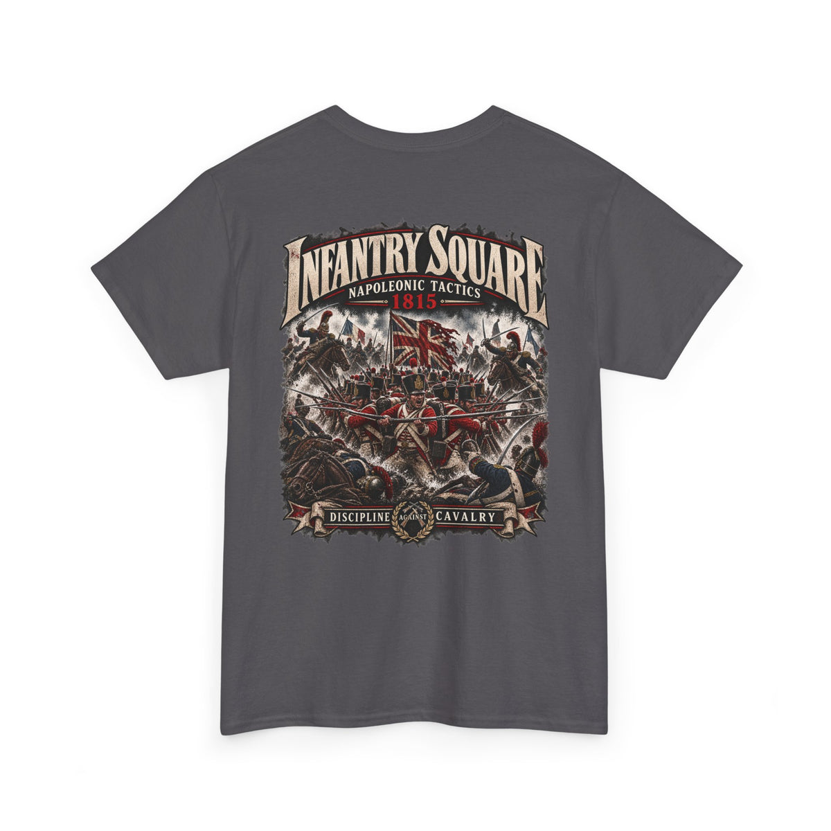 Infantry Square Napoleonic tactics T-shirt product mock-up