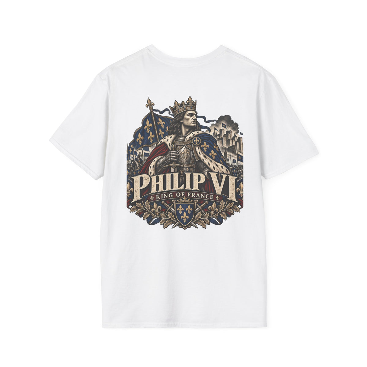 Philip VI King of France T‑Shirt Iron Regiment historical T-shirt image 8