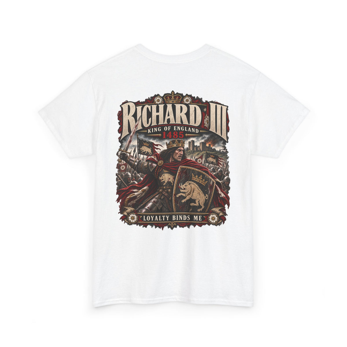 Richard III medieval history T-shirt product mock-up