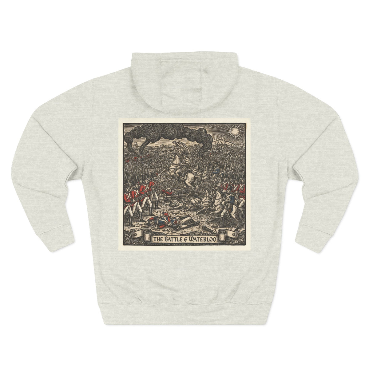 Waterloo 1815 Vintage Battle Print Hoodie – Napoleonic History