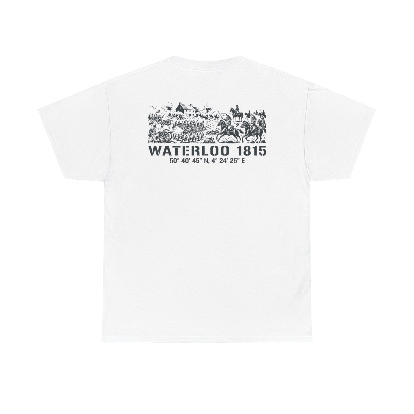 Waterloo 1815 Battlefield Engraving T-Shirt – Napoleonic History Tee