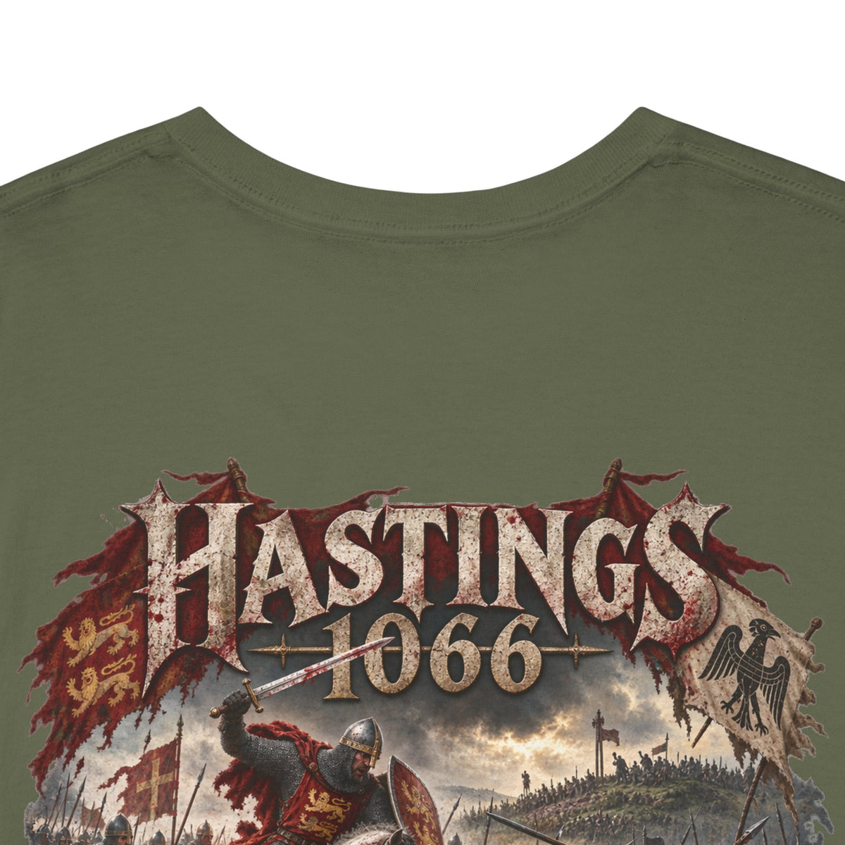 Hastings 1066 Battle Scene T-Shirt — Norman Conquest