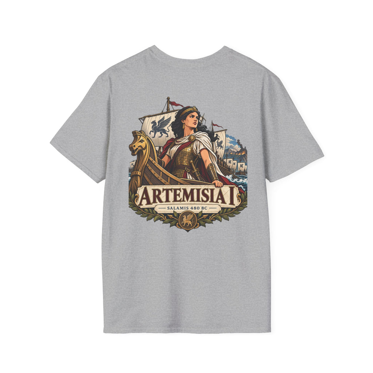 Artemisia I Naval Commander Graphic T-Shirt Iron Regiment historical T-shirt image 8