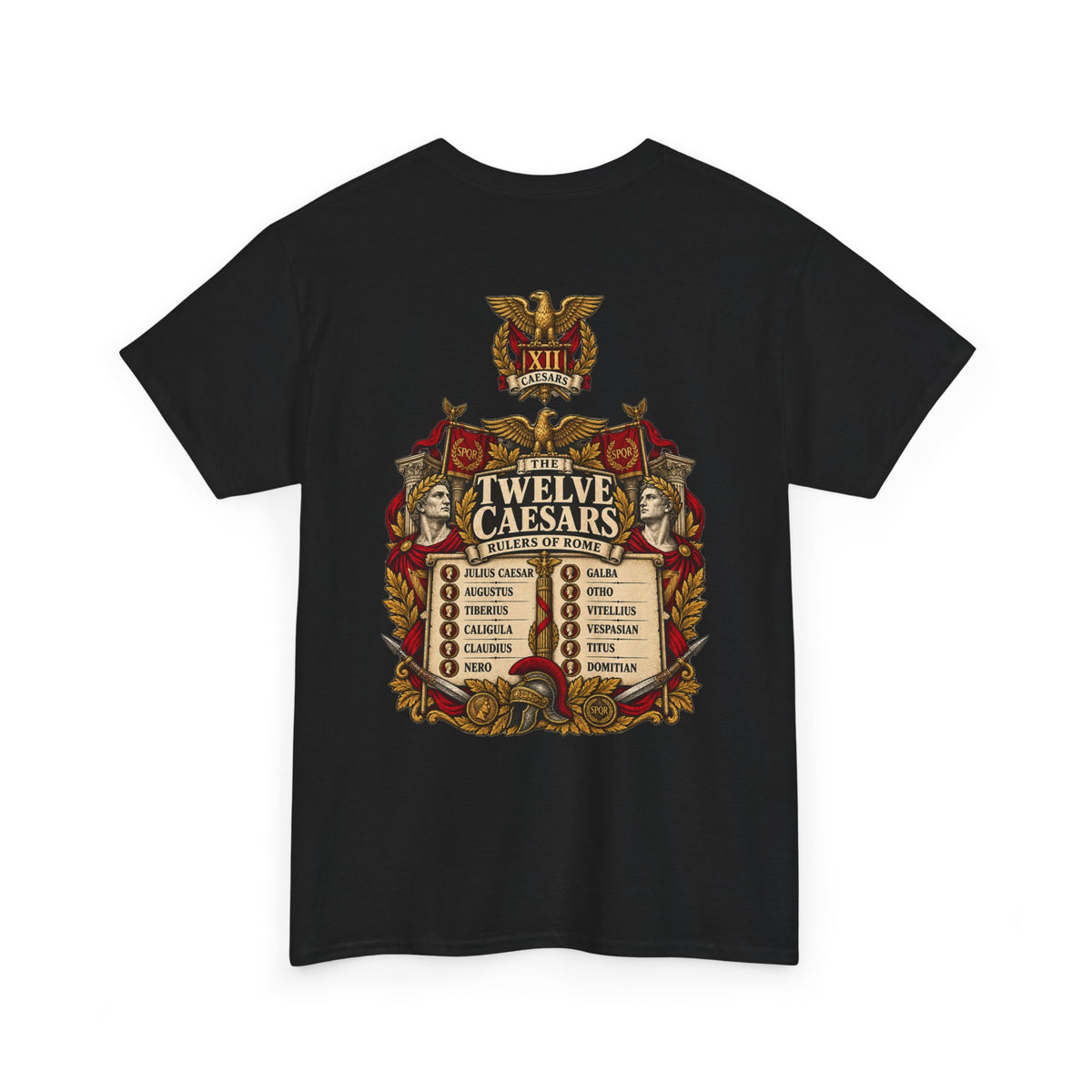 Twelve Caesars Roman history T-shirt – alternate product view 9