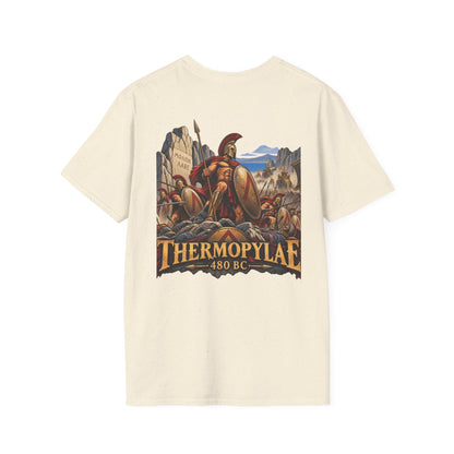 Thermopylae 480 BC Spartan Warrior T-Shirt Iron Regiment historical T-shirt image 10