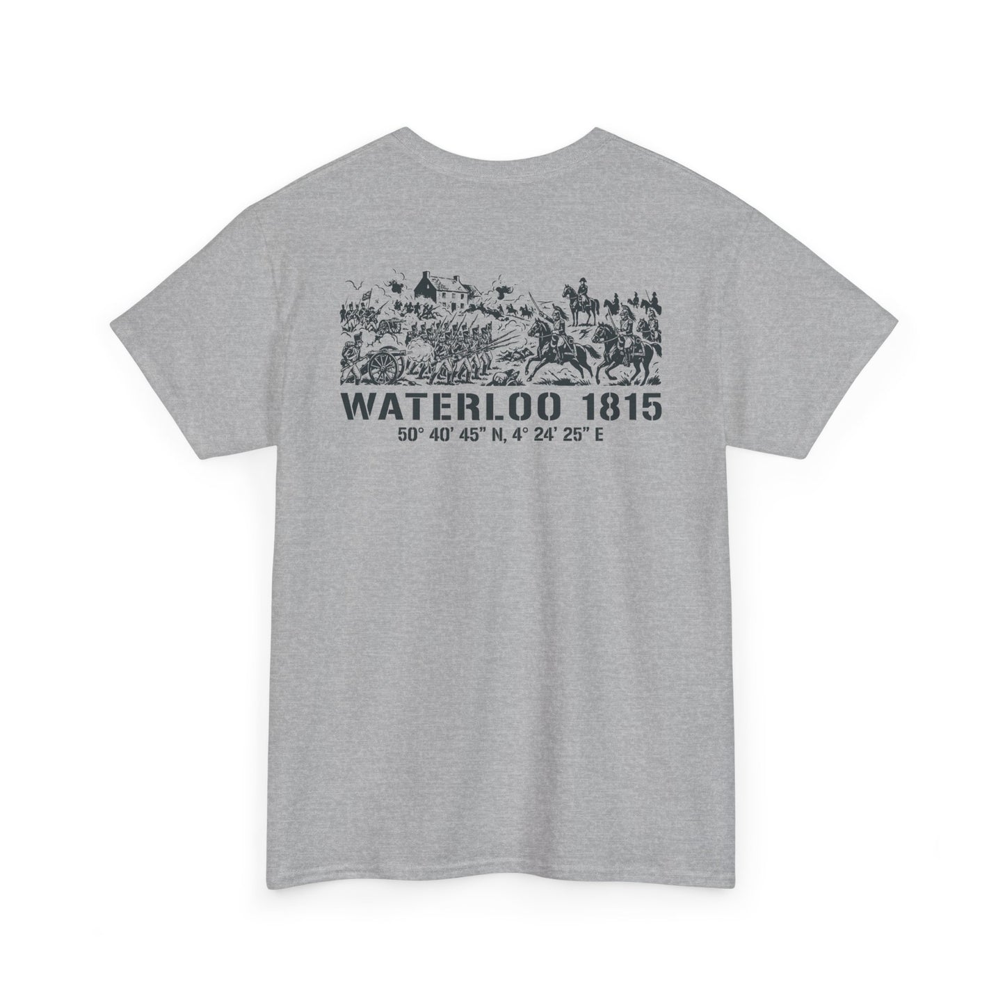 Waterloo 1815 Battlefield Engraving T-Shirt – Napoleonic History Tee