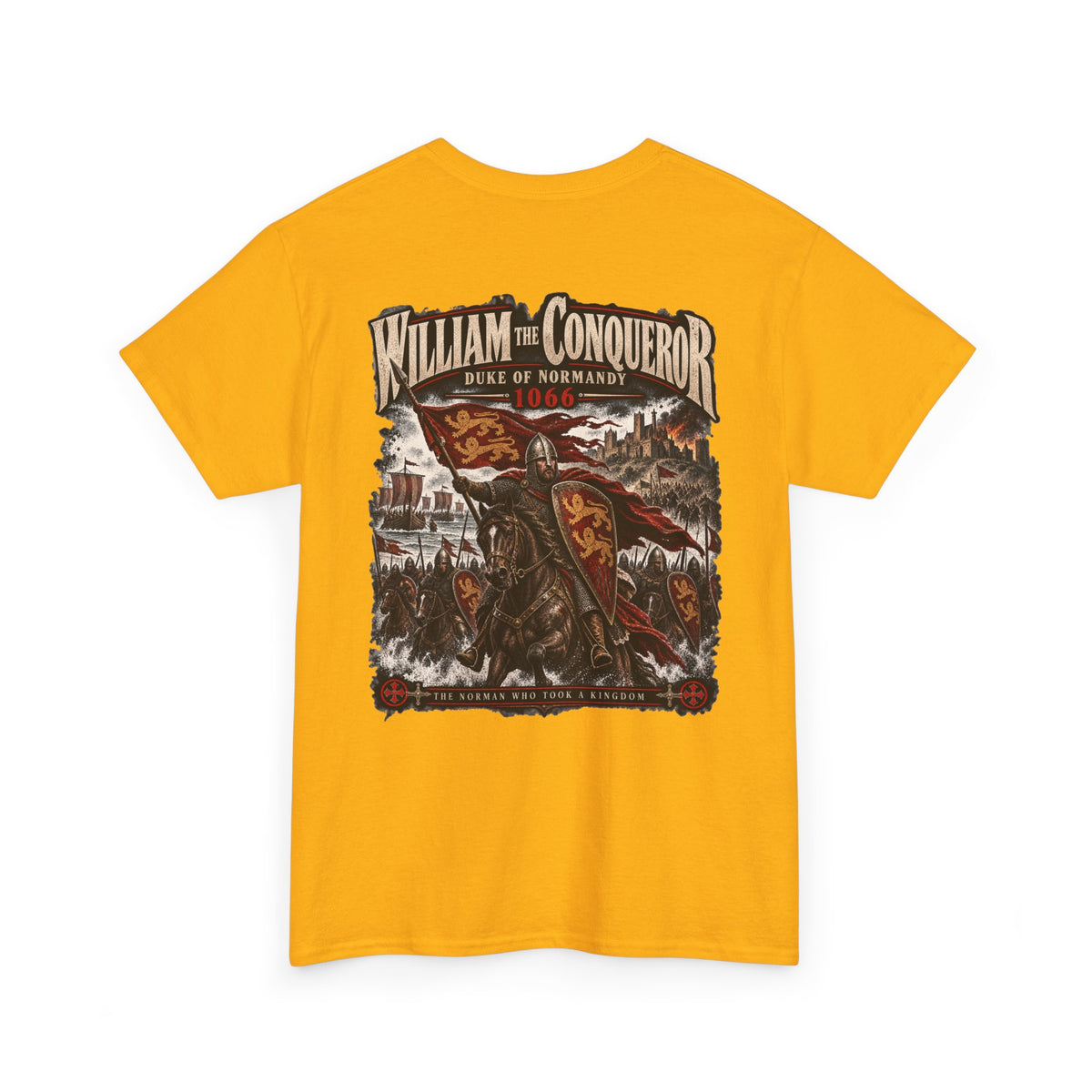 William the Conqueror Norman Conquest history T-shirt product mock-up