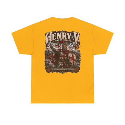 Henry V Agincourt 1415 medieval history T-shirt product mock-up