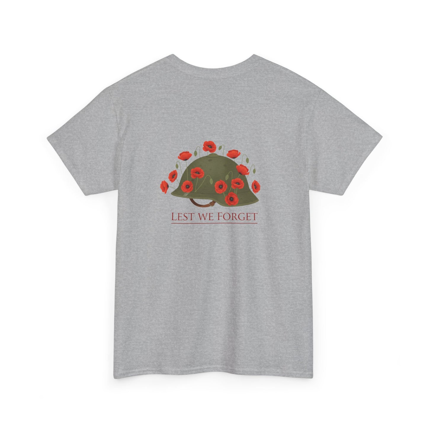 British Army Remembrance Shirt | Lest We Forget Poppy Helmet