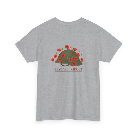 British Army Remembrance Shirt | Lest We Forget Poppy Helmet