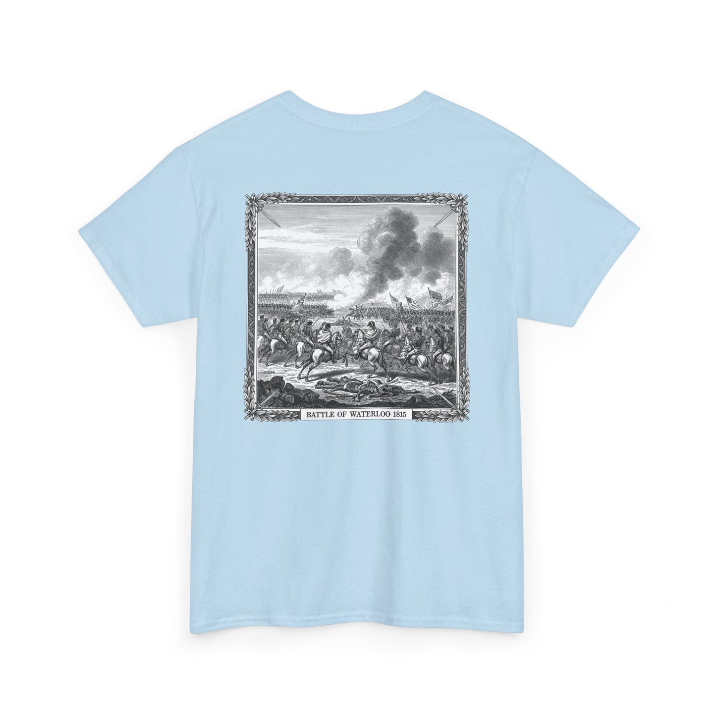 Battle of Waterloo Graphic Tee — Vintage Historical Print T-Shirt