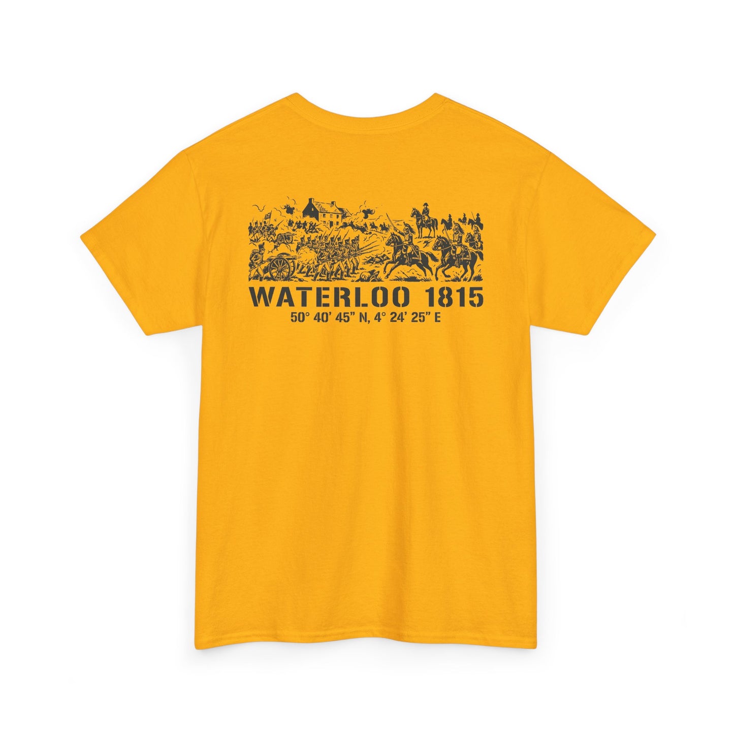 Waterloo 1815 Battlefield Engraving T-Shirt – Napoleonic History Tee