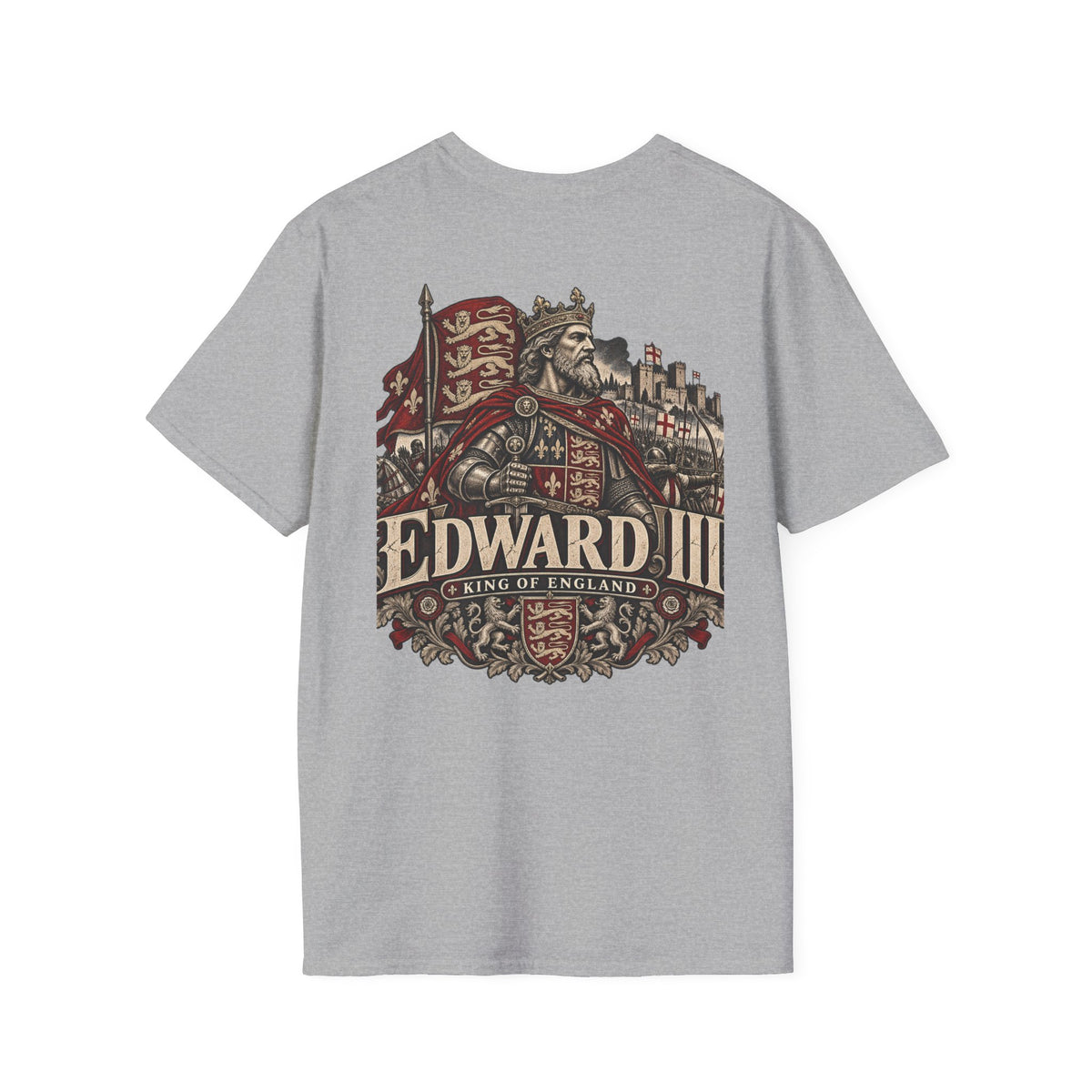 Edward III King of England T-Shirt Iron Regiment historical T-shirt image 10