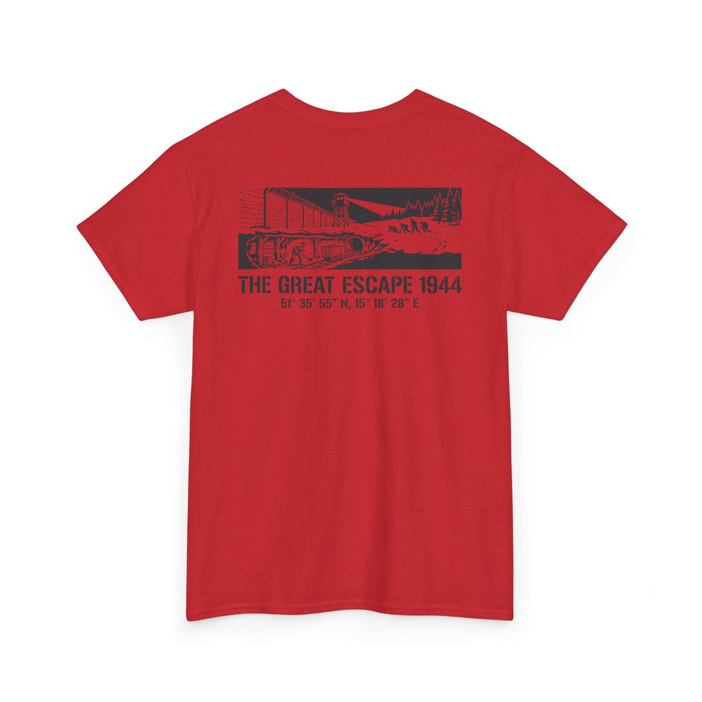 T-Shirt — "The Great Escape 1944" Vintage WWII Prisoner of War Design