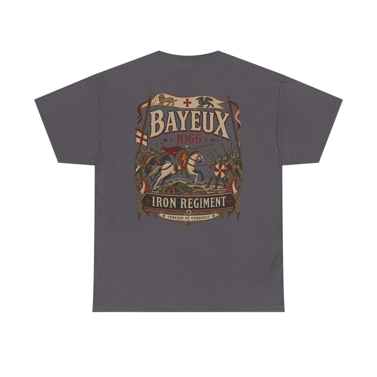 Bayeux 1066 Norman Conquest history T-shirt product mock-up