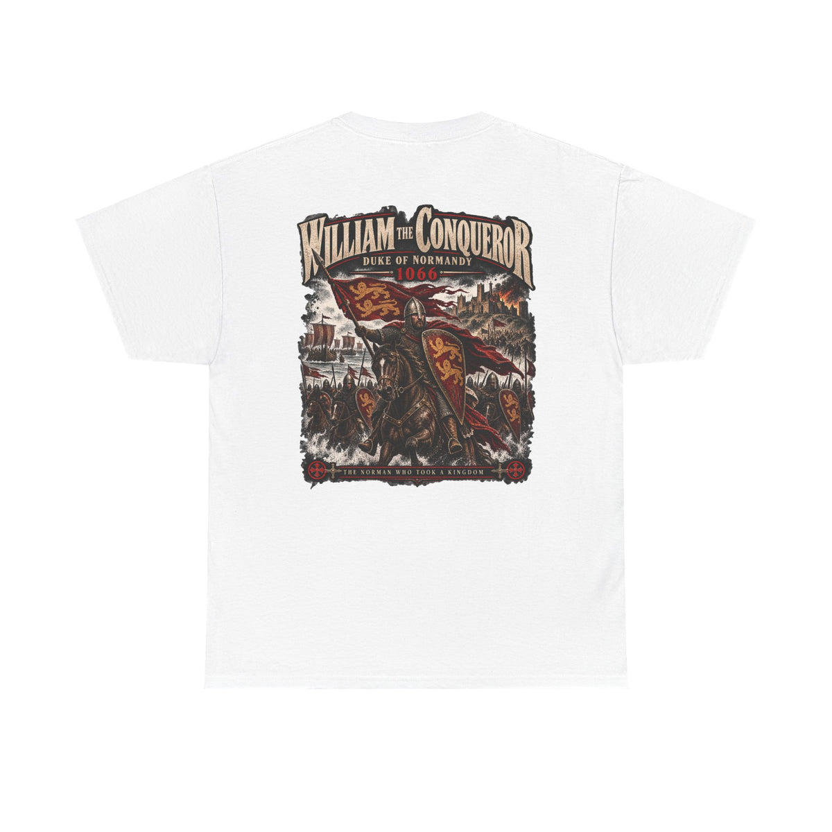 William the Conqueror Norman Conquest history T-shirt product mock-up