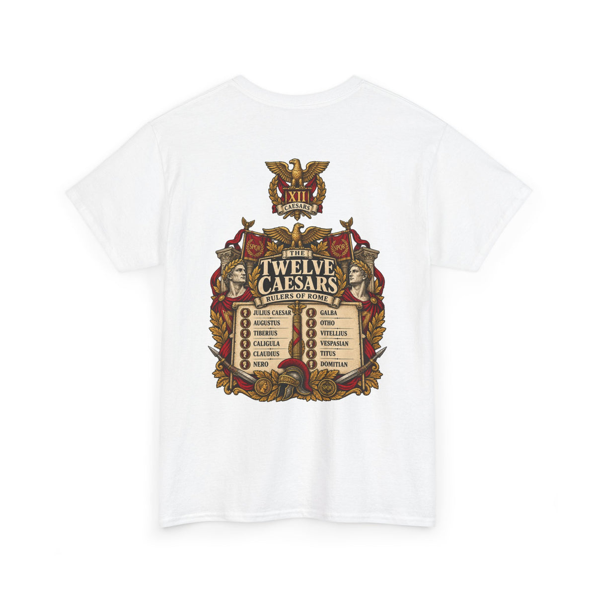 Twelve Caesars Roman history T-shirt – alternate product view 7