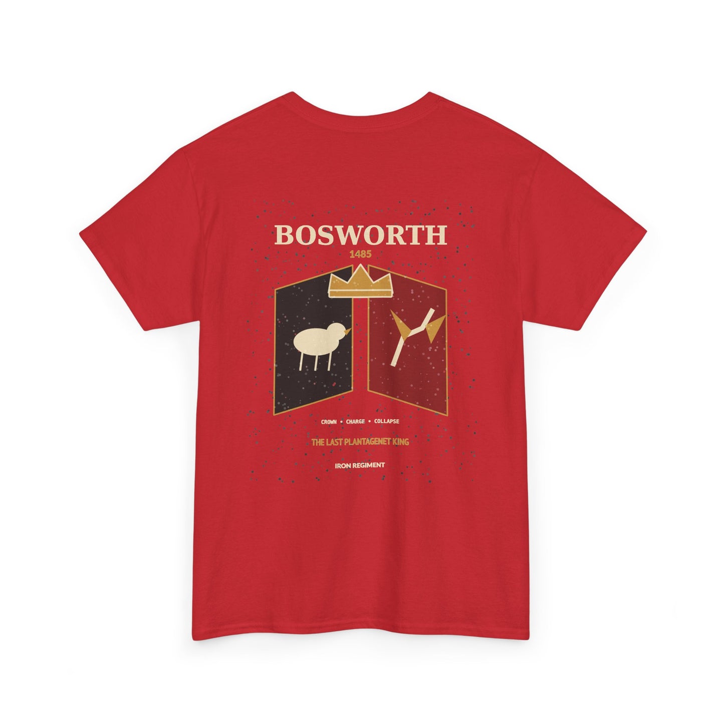 Battle of Bosworth Crest Graphic Tee — Vintage Medieval Shield Shirt