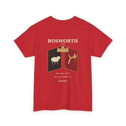 Battle of Bosworth Crest Graphic Tee — Vintage Medieval Shield Shirt