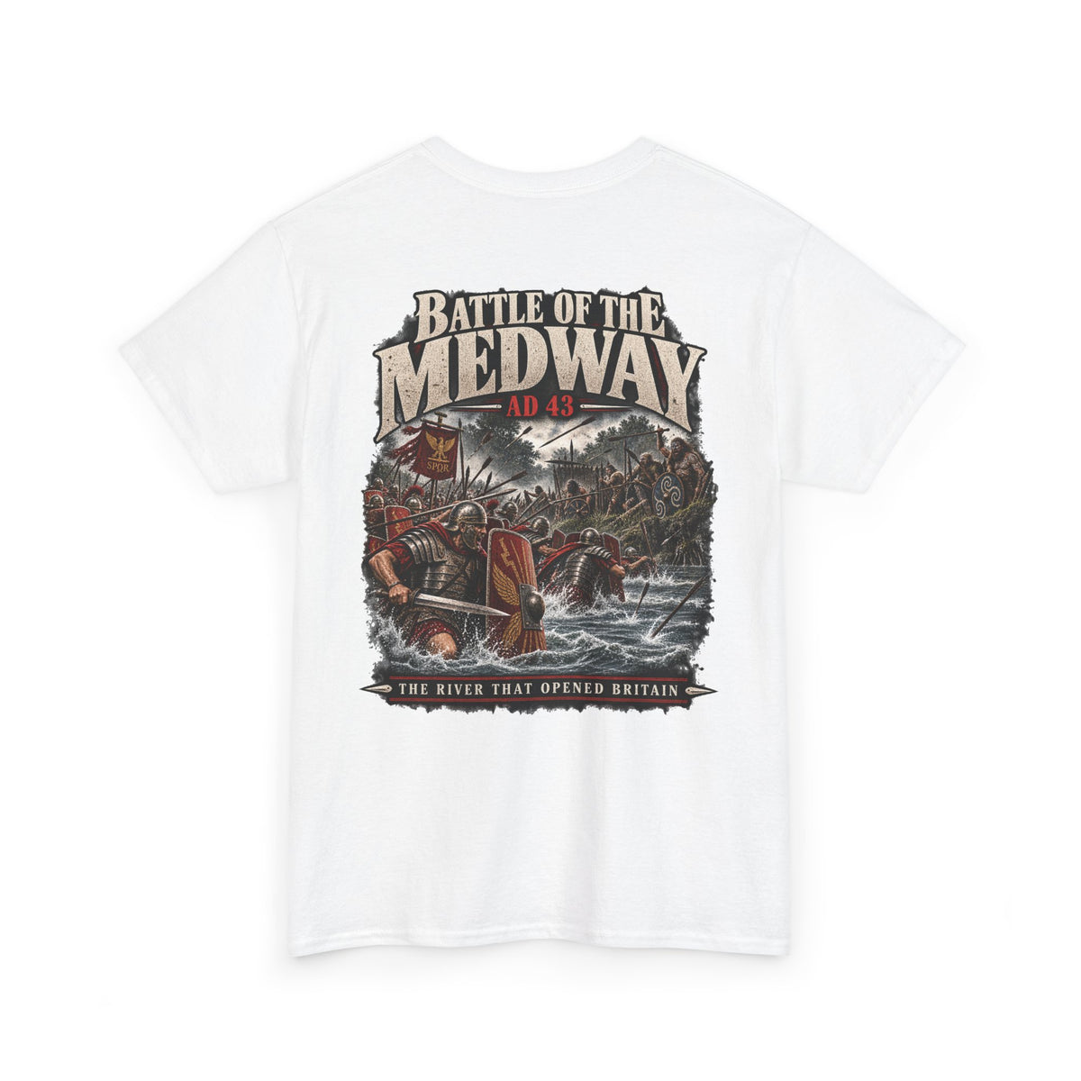 Battle of the Medway AD 43 Roman Britain T-shirt product mock-up