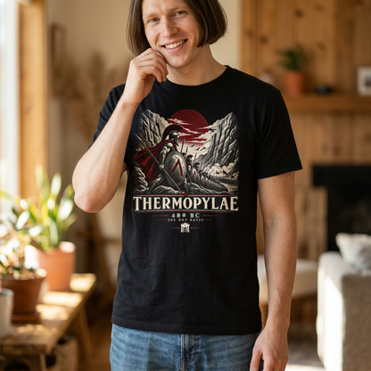 Thermopylae 480 BC Spartan battle T-shirt design – Iron Regiment