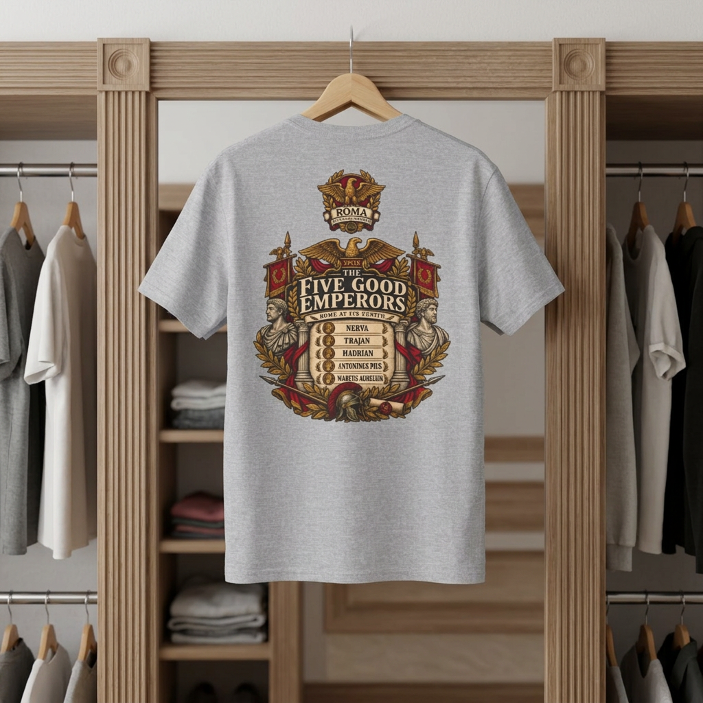 Five Good Emperors Roman history T-shirt design – Iron Regiment