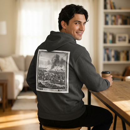 Battle of Waterloo 1815 Vintage Engraving Hoodie – Napoleonic History