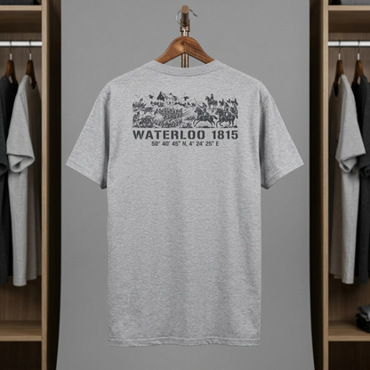Waterloo 1815 Battlefield Engraving T-Shirt – Napoleonic History Tee