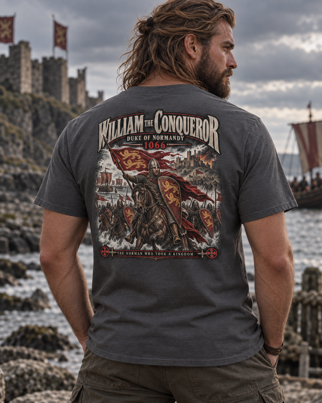 William the Conqueror Norman Conquest history T-shirt graphic design