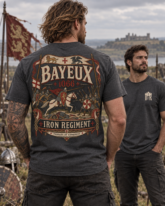 Bayeux 1066 Norman Conquest history T-shirt graphic design