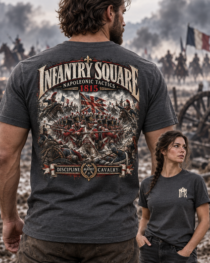 Infantry Square Napoleonic tactics T-shirt graphic design